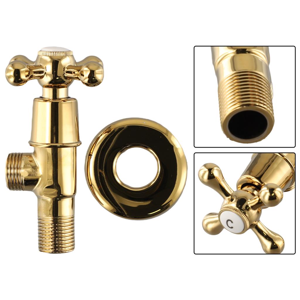 1/2\\\" Angle Valve Brass Angle Valve Anti-rust Excellent Plating Treatment Multi-purpose Valve Multi-purpose Valve
