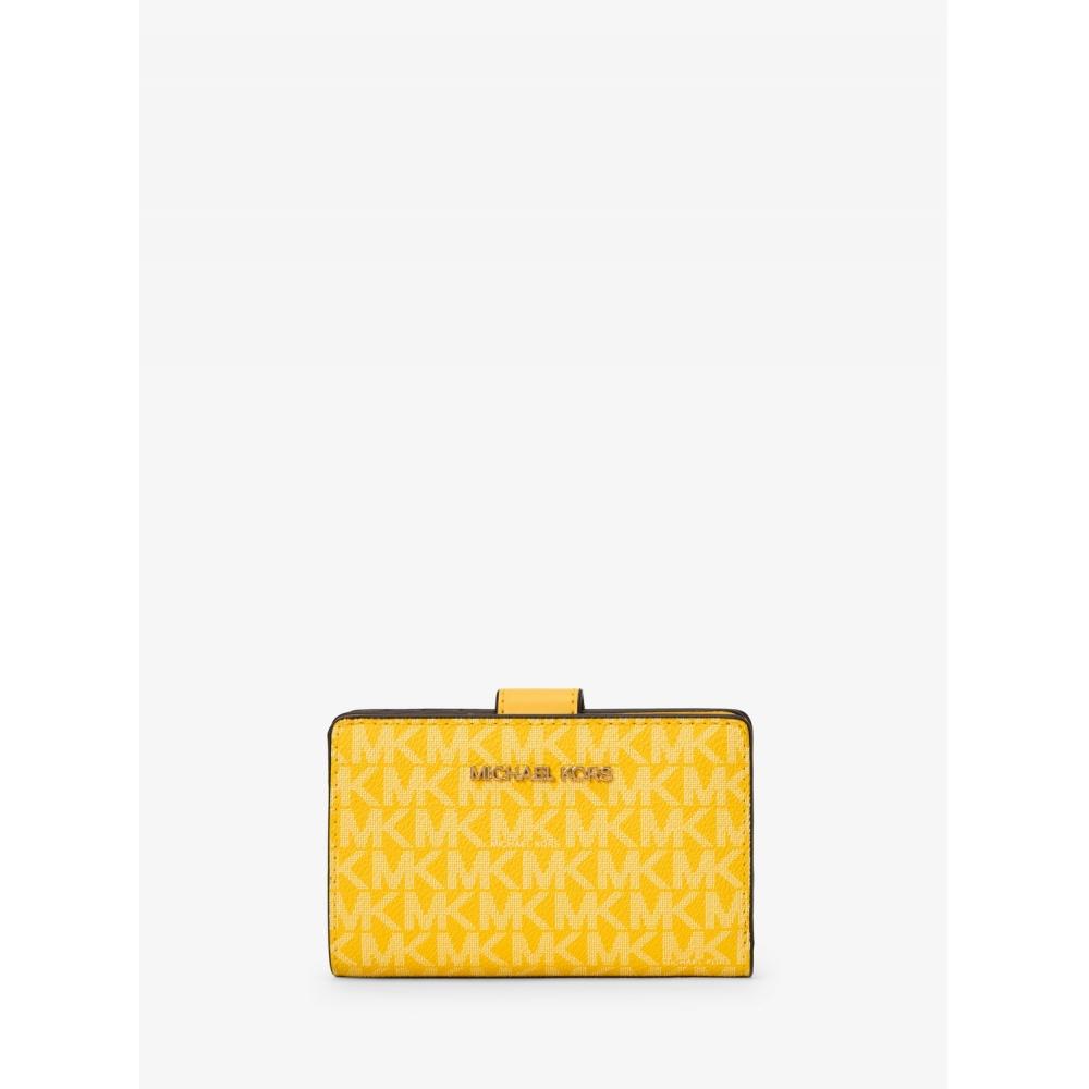 

Кошелек для монет MICHAEL KORS JET SET TRAVEL в бумажнике на молнии MK Signature 35S3GTVF6O5455 ЗОЛОТО-ЖЕЛТЫЙ
