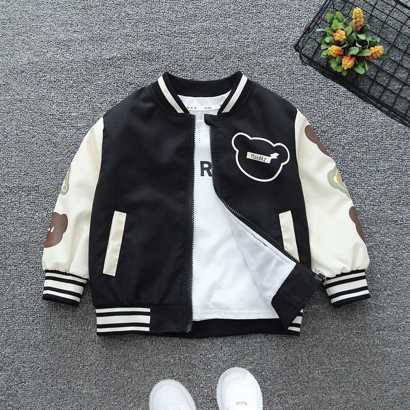 Boys and Girls Spring and Autumn Baseball Uniforms Jackets Children's Clothing Big Children's Spring and Autumn Cool Handsome Sports and Fashionable