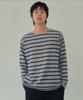 Wednesday Oasis Bondi Stripe Long Sleeve T-Shirt_Melange Gray(Wb6Tp24)