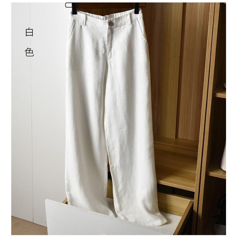 Thin Casual Slacks Slacks Thigh-high Waisted Straight Trousers