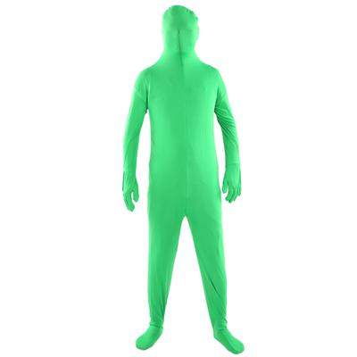 Fotózás Zöld Chromakey Body Unisex Stretch Felnőtt Jelmez Eltűnő Ember a Forgatáshoz