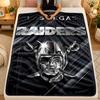Flannel BlanketLas Vegas Raiders Warm Soft Throw Blanket for Indoor Sofa Bed Living Room Use