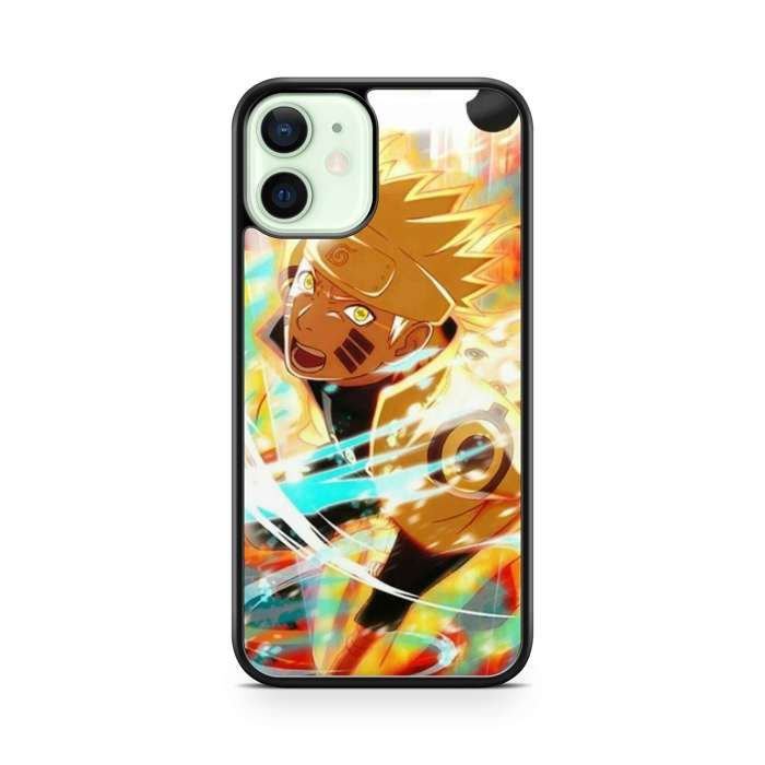 Coque de téléphone - COQUE EN FOLIE - Iphone 12 MINI - Naruto - Semi-rigide - Noir nero