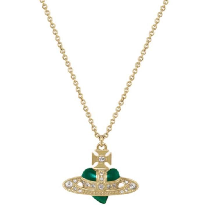 Vivienne Westwood Diamante Heart Pendant Crystal