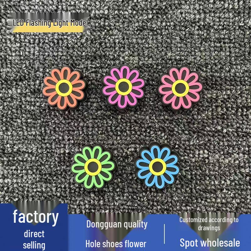 LED Blinkende Blumen Schuhanhänger - Leuchtende Schuhdekorationen