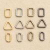 20pcs Newest 4mm Mini Ultra-small Tri-glide Doll Bag Buckle Accessories Diy Doll Bag Square/Triangle Buttons Doll Luggage Parts