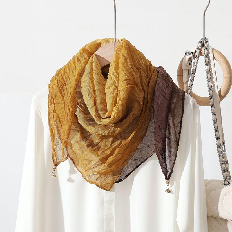 

Women Vintage Print Outings With Magnetic Buckle Fashion Scarf for Women Festive Gatherings Shawl Bohemian Square Scarf Casual