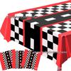 Off-road Racing Tire Theme Paper Plate & Tablecloth Birthday Party Set