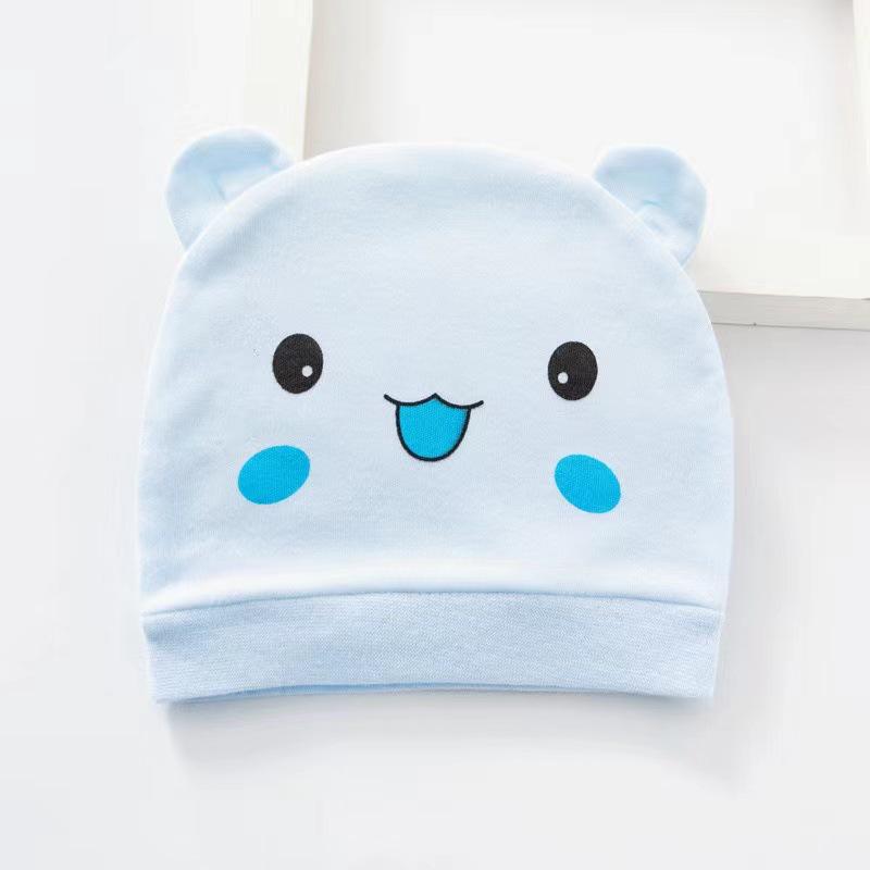 Infant Pure Cotton Hat: Single Layer, 0-3 Months, Spring/Summer/Autumn Protection