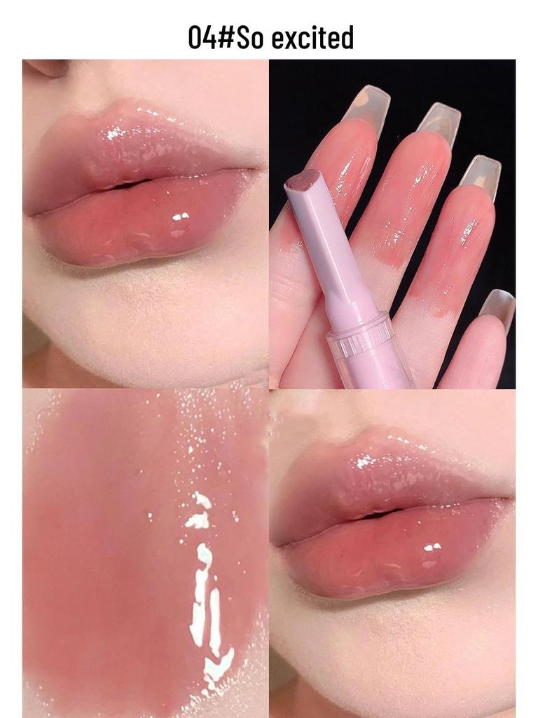 CAPPUVINI Watermelon Press-On Lip Gloss Set: Plump, Mirror-Finish, Moisturizing Lipstick