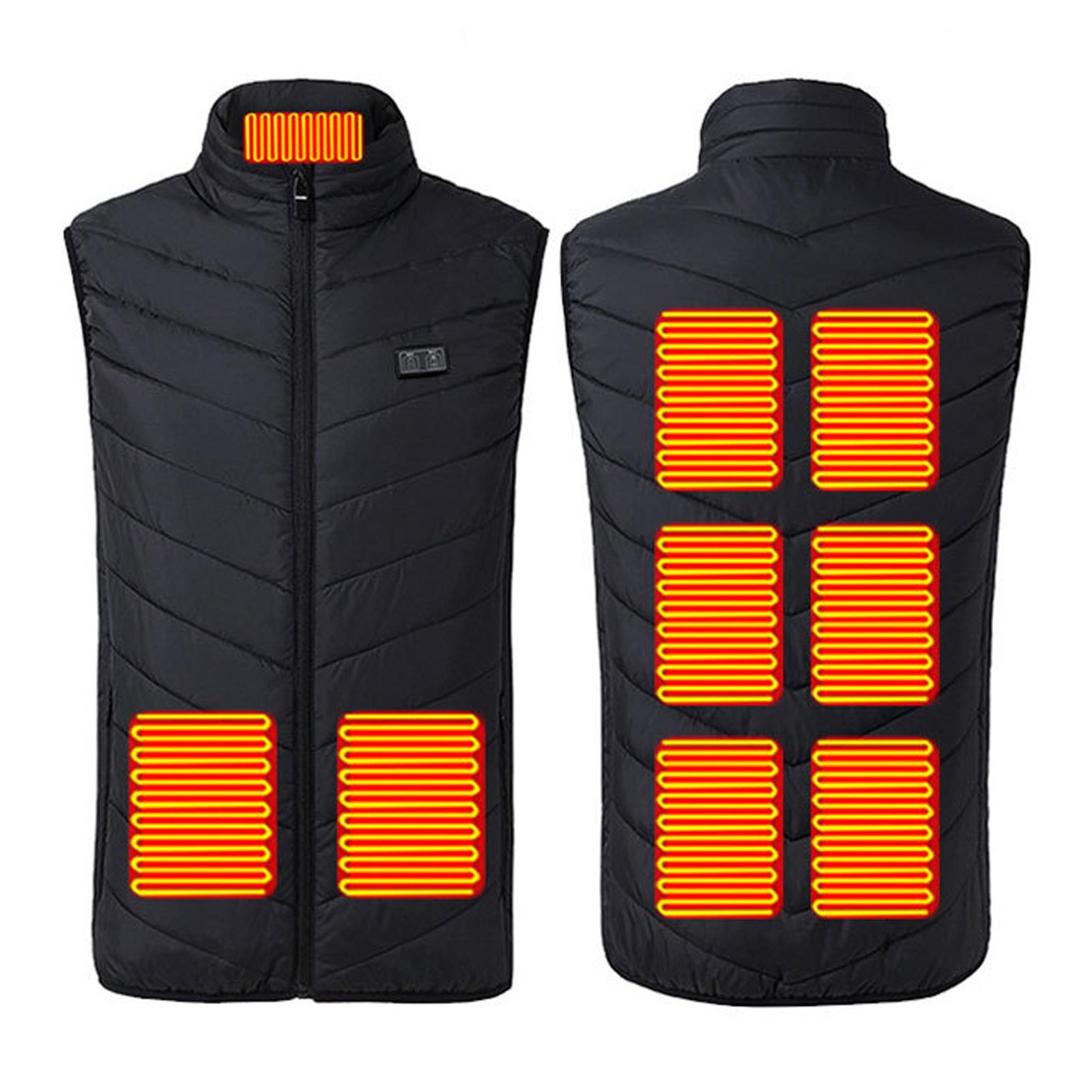 

Мужские и женские модные повседневные теплые жилеты с подогревом, однотонные L