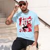 Anime Style Unisexs Tshirt He Themed Characters Valentines Day Gift For Him 2026 New Model Shortsleeve Crewneck Tshirt Classic