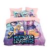 3pcs Kpop Demon Hunters Bedding Set Single/Double/Queen Size Bedding Sets Quilt Cover Duvet Cover for Kids Adults K Pop Huntrix