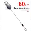 4Pcs Retractable Key Chain Reel Badge Holder Fly Fishing Zinger Retractor With Quick Release Spring Clip Fishing Accessories