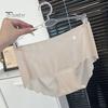 Good Breathability Briefs Women Panties Mid Waist Seamless Thin High Elasticity Solid Underpants Color Lady Female Daily Underwear
