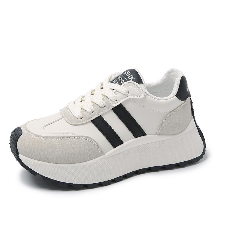 New Ins Casual Board Shoes Women's Summer Height Increase Versatile Fashion Thick-soled Breathable Sports Shoes