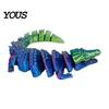3D Printed Fidget Animal Crocodile Toy, Articulated Figurine, Realistic Flexible Party Favors for Children Reptile Sensory Desk Ornament Stress Relief