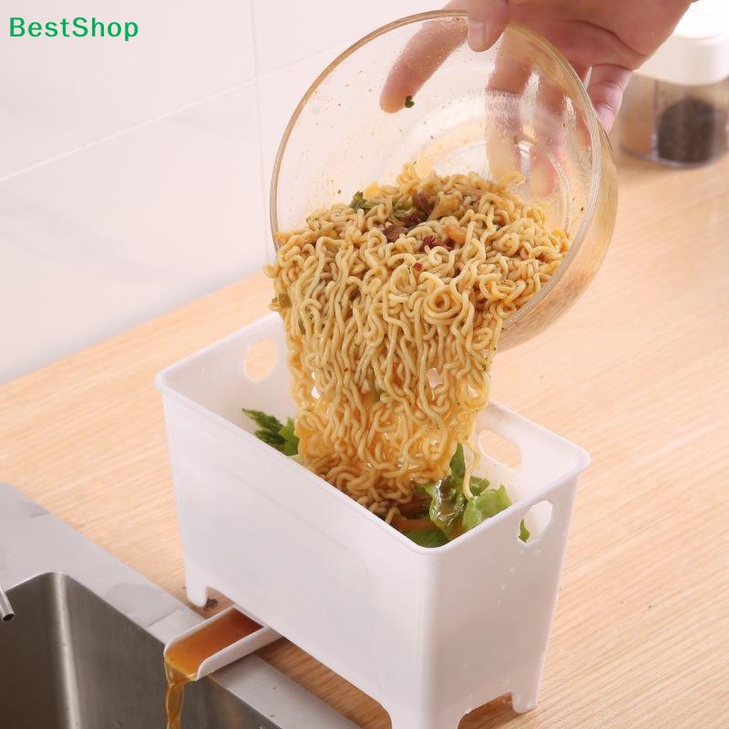 Drainable Kitchen Trash Storage Box - Multi-Use Food Waste Container for Sink, Wall-Mounted or Fish Tank Filter