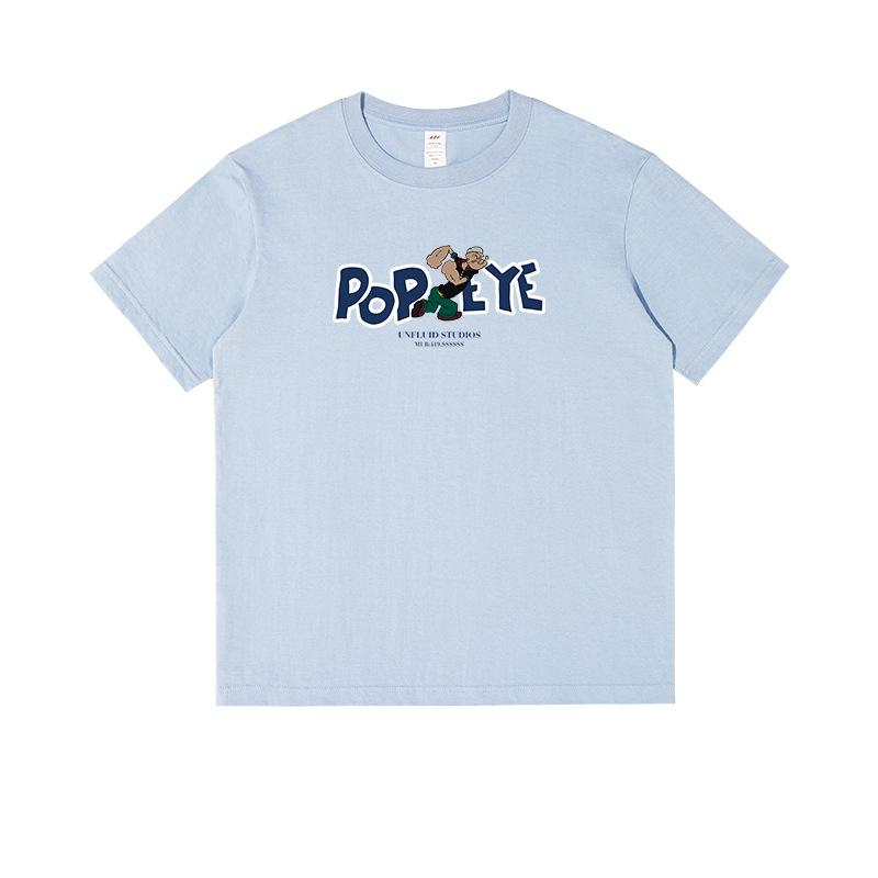 Men's summer cartoon casual cotton short sleeved T-shirt