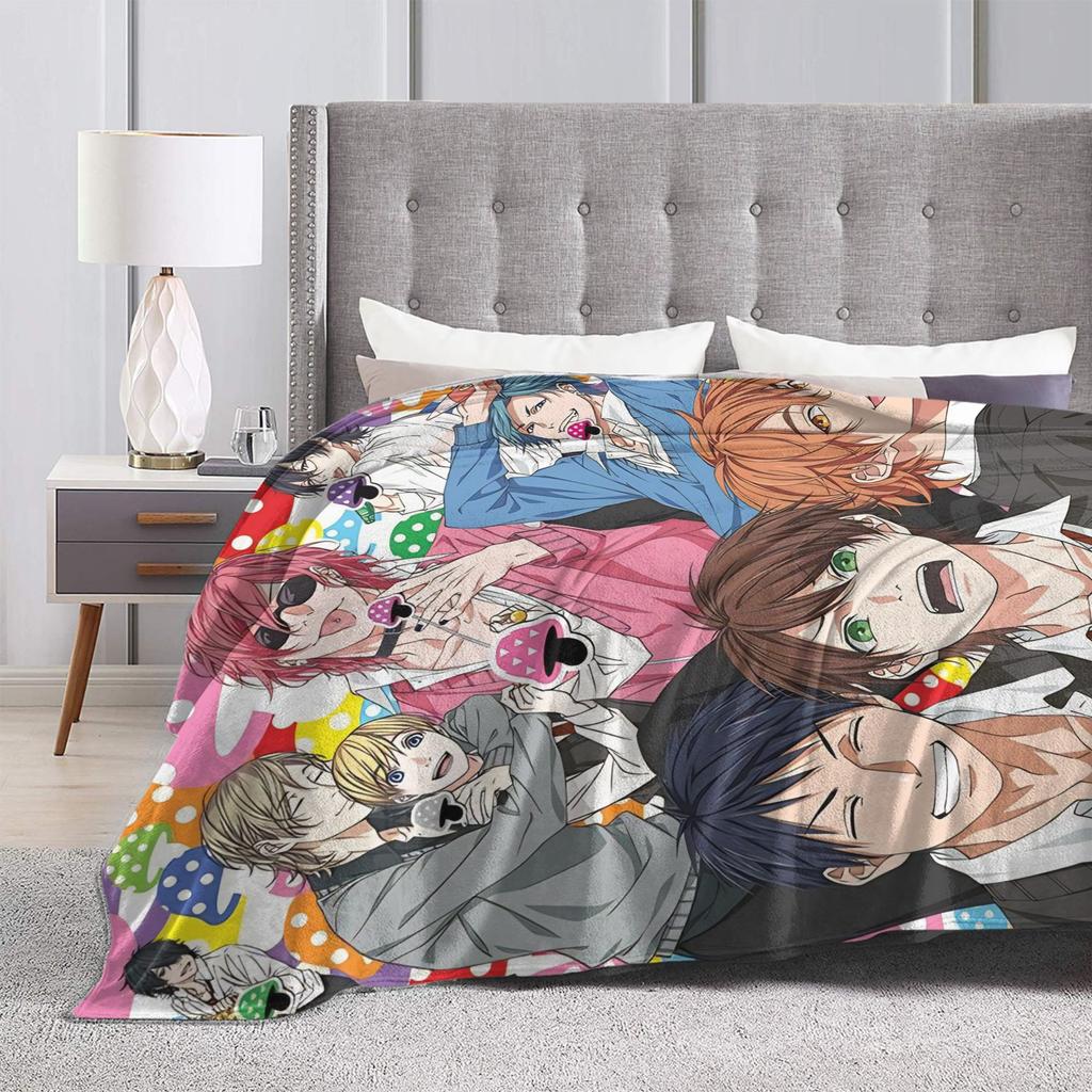 Yarichin B Club Yuri Blankets Quality Soft Throw Blanket Winter Camping Couch Bed Fluffy Bedspread