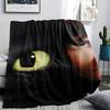 How to Train Your Dragon pattern Flannel Blanket, High quality Comfortable for All Seasons, Home Decor, Warmth and Comfort, Perfect for Gifts.