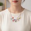 3D Character Collar Character Chokers Necklaces 3D Miniature Man Necklace  Party Accessory