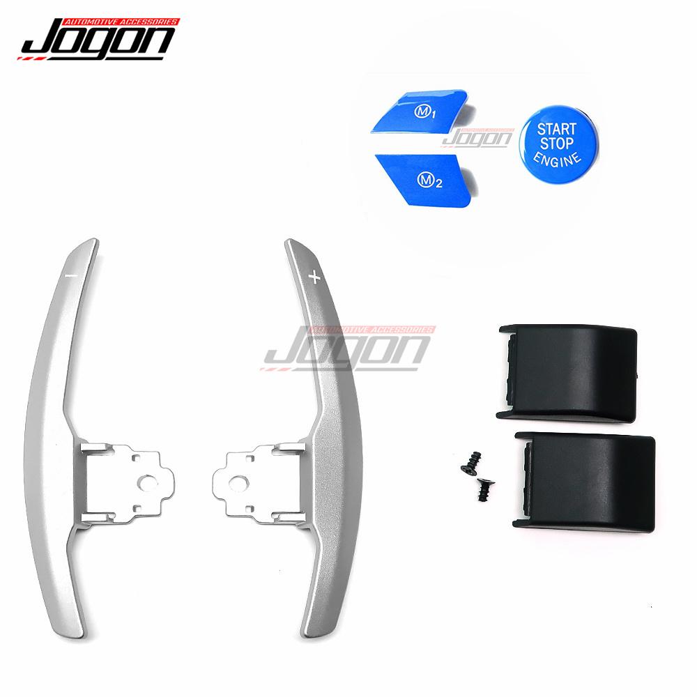 Car Steering Wheel Paddle Shifter Extension With Start Stop & M1 M2 Button For BMW F20 F22 F45 F30 F34 F32 F12 F01 F10 I3 I01