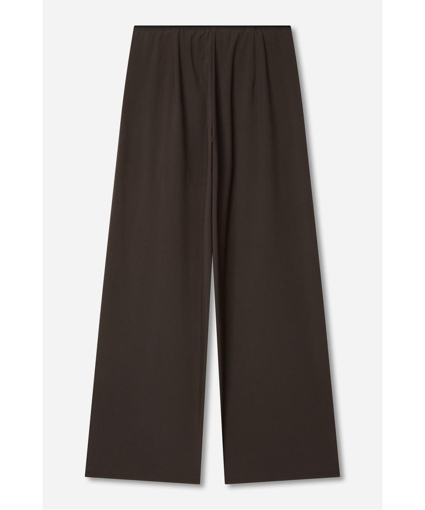 Jaa [Jaah] Elastic Waist Pants Dark Brown