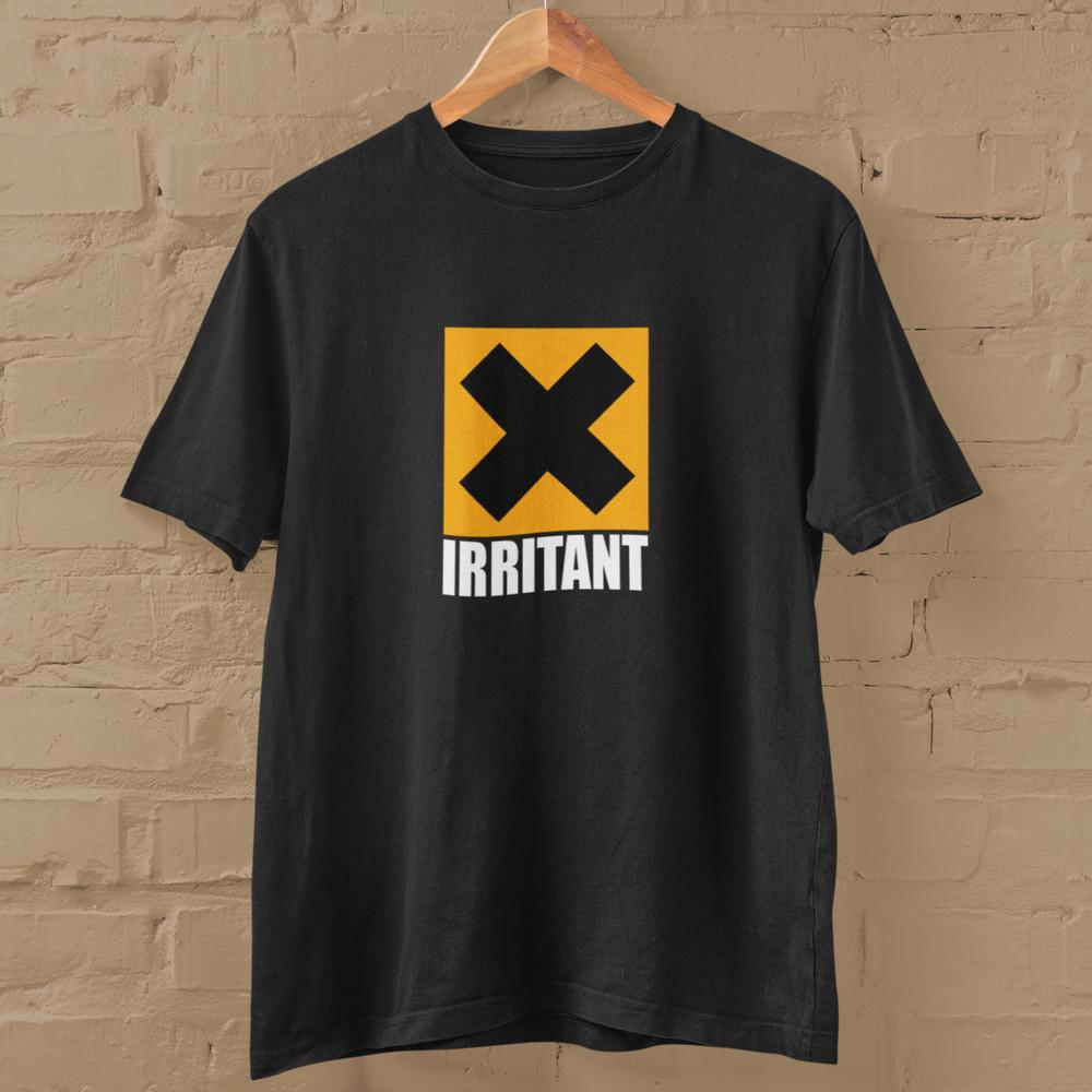 Irritant T-shirt (husband dad boyfriend wife annoying irritating hazard symbol) Unisex T-Shirt XXL