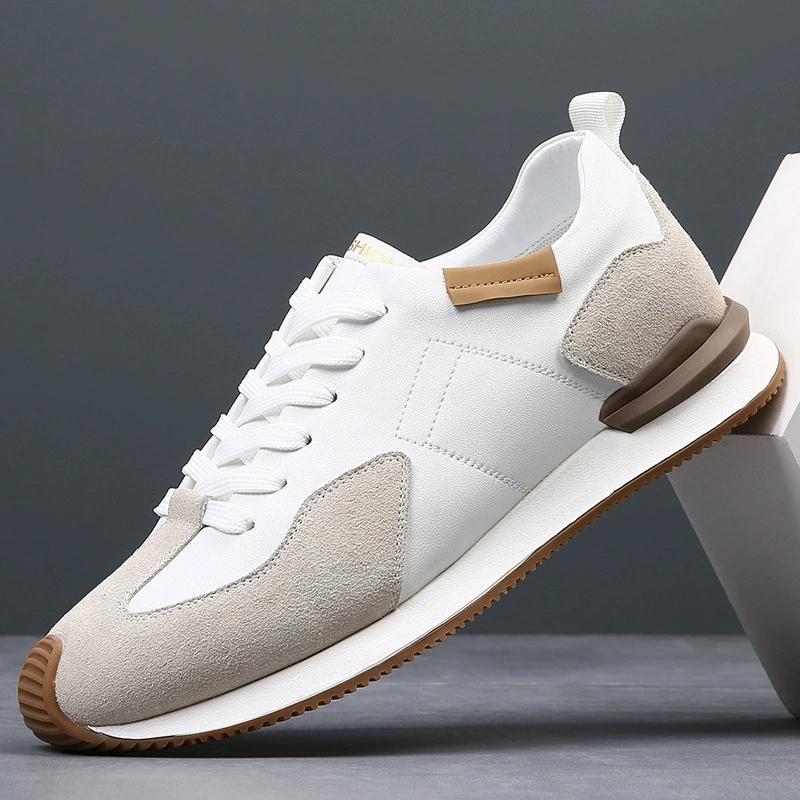 New Men Outdoor Leather Casual Shoes Fashion Sports Shoes for Men Simple Comfy Male Sneakers Versatile Treking Footwear Trainer
