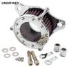 Chrome Motorcycle Air Filter Intake Cleaner System Kit For Harley Sportster XL883 XL1200 Iron 883 48 72 Seventy Two 1991-