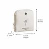 Solid Color Jewelry Bag Multi Layer Zipper Storage Bag Minimalist Jewellery Case