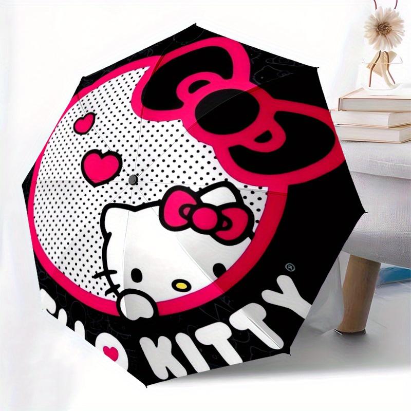 1pc Hello Kitty Sticker Umbrella with Plastic Handle,Suitable for All Seasons Home Travel Outdoor UmbrellaSanlio591