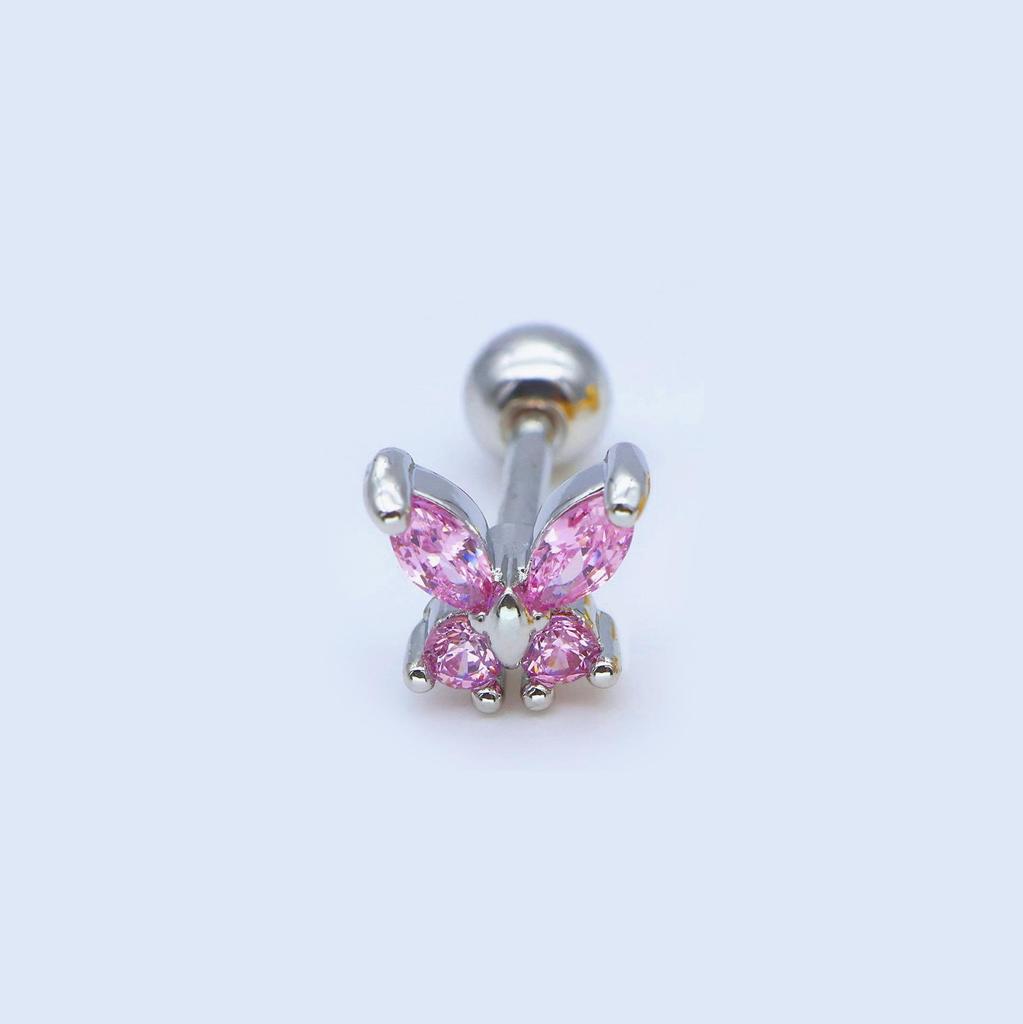 Unisex Fairy Zircon Studs: Ear, Nose, Tongue & Lip Piercing Jewelry