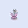 Unisex Fairy Zircon Studs: Ear, Nose, Tongue & Lip Piercing Jewelry
