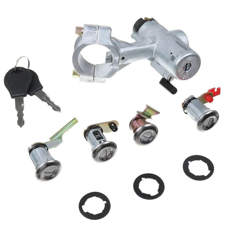 99810-50A00 Ignition Barrel Starter Switch Door Barn Lock Cylinder with Key Kit Fit for Nissan Patrol GQ Y60 1988 1989 1990-1998
