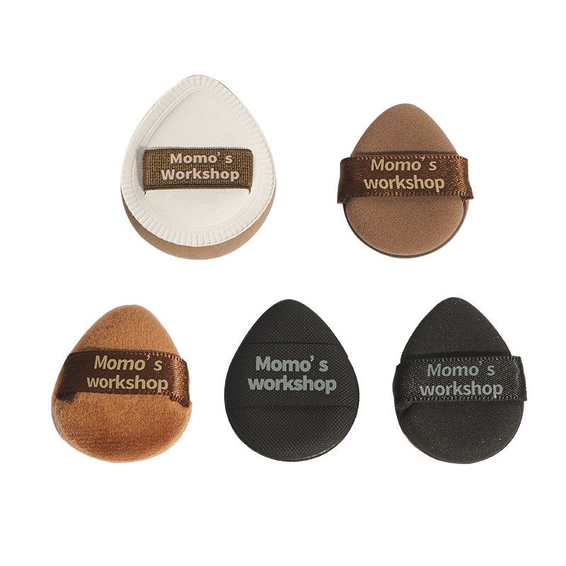

Momo s Workshop/Mao Jiji Skin tatami Tannin Long Short Velvet Powder Puff Concealer Foundation Air Cushion Mini Powder Puff 5 Pieces