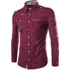 Spring New Style Men's Trendy Slim New Snap Button Zipper Long-sleeved Shirt Comfortable High Quality Unique Beautiful and Most Striking Clothes