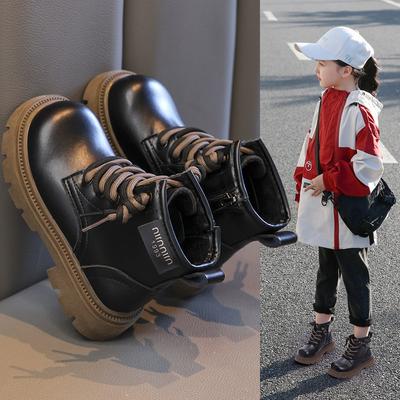 Children's  Velvet Short Boots Leather Boots