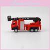 Alloy Simulation Ladder Fire Truck Model Toy For Collection And Display