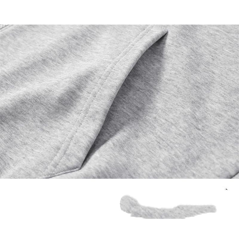 Herren Herbst Und Winter Trendiger Lässiger Lockerer Kapuzenpullover Einfarbig Mit Fleece