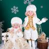 White & Gold Dreamy Christmas Elf Doll Set