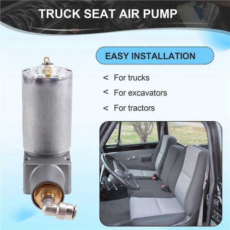 Air Pump 12V Mini Air Compressor 6Mm Air Pipe Connector For Truck Seat For Excavator Tractor