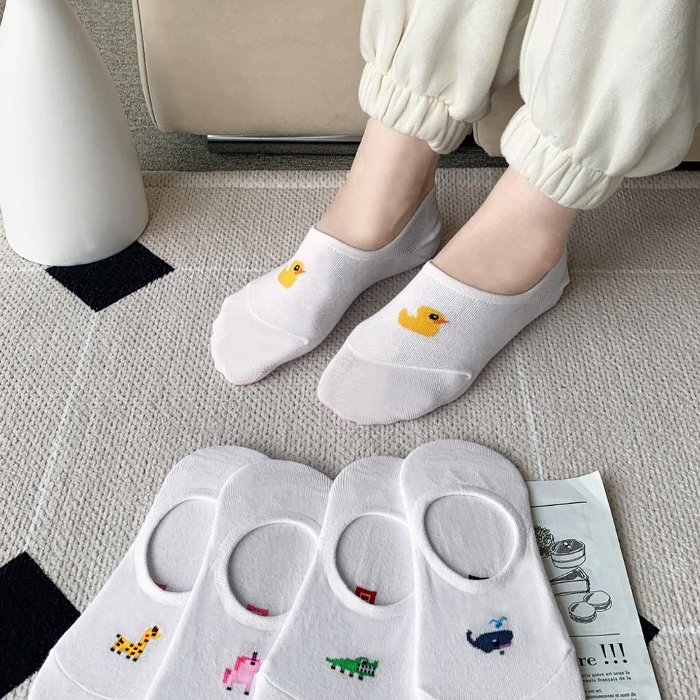 10 Pairs of Women's Duck Friends Slippers/Fake Socks