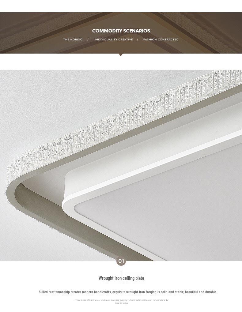 Nordic Minimalist Modern Ceiling Light for Living Room, Hall, Dining Room, and Bedroom - High-End and Atmospheric Design