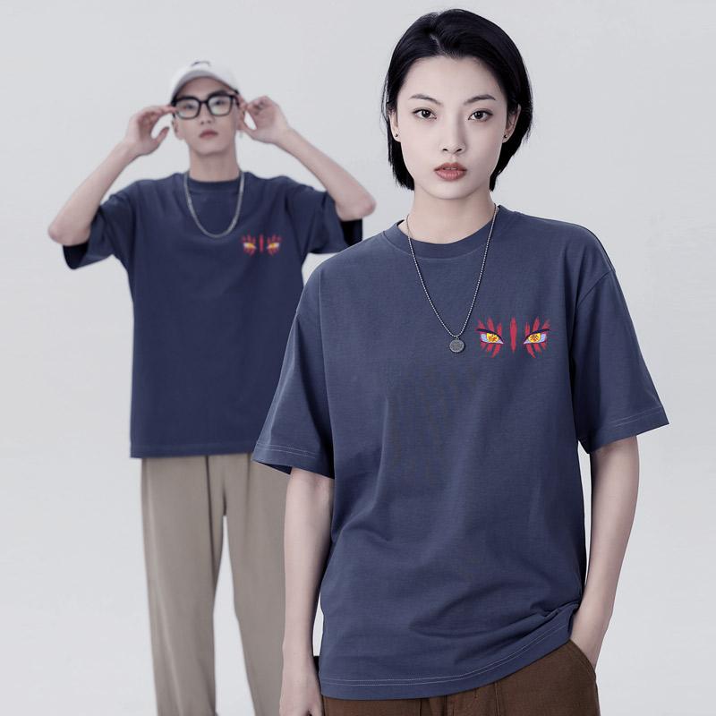 

Manga Demon Slayer Akaza Japanese Graphic T-shirt Men Women College Trend Parent Cosplay Anime Summer Short Sleeve Tops Tees S