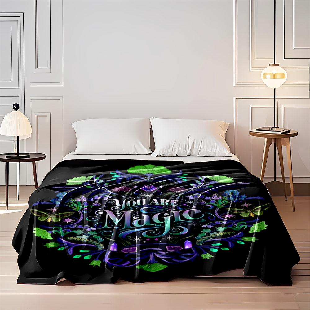 You Are Magic Floral Design for all seasons blanket lunch break throw gift