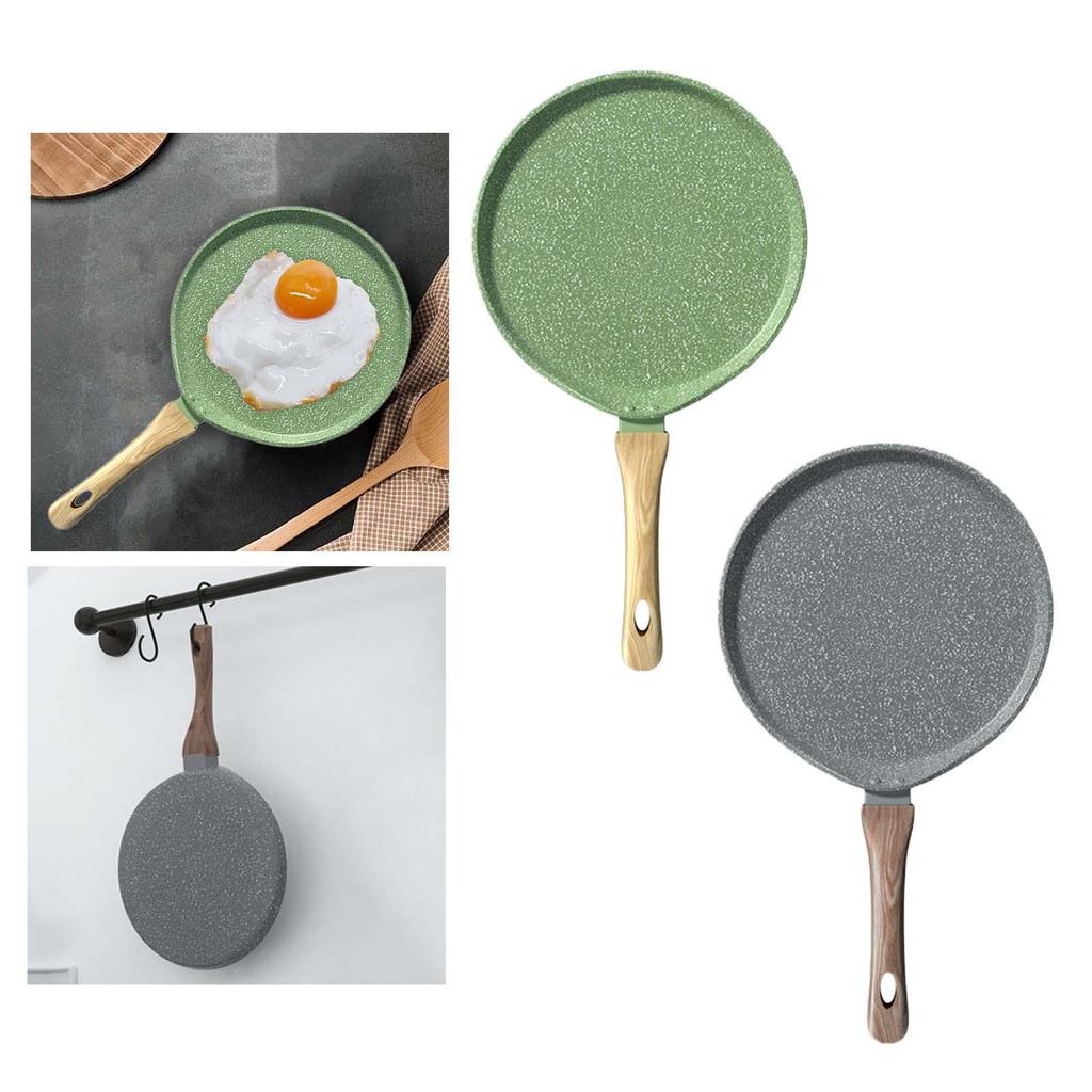Nonstick Crepe Pan Dosa Pan Tortilla Maker Round Flat Pan Flat Skillet Griddle