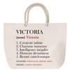 Rope Handle Beach Bag - PLANETEE - Victoria - Large Size - Cotton - Customizable
